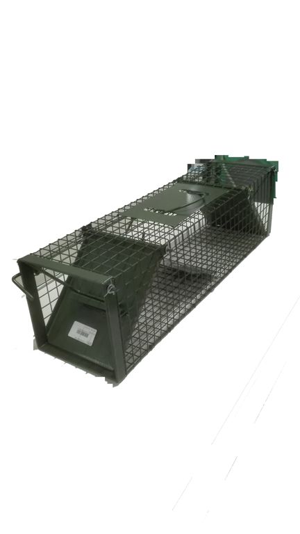 rattenval/kooi groen 60x17x17cm 2 ingang