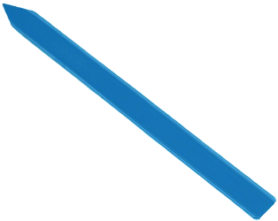 steeketiket 20x1,7cm blauw 500/doos
