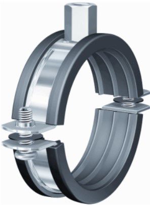 galv ophangbeugel+rubber 8-10mm