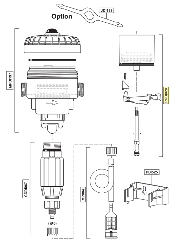 Dosatron motor D07 1,25%