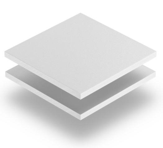 pvc geschuimde plaat wit 19mm per m²