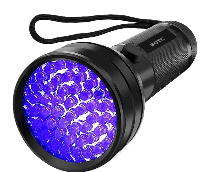 Blacklight zaklamp 110 x 45mm 51 Leds