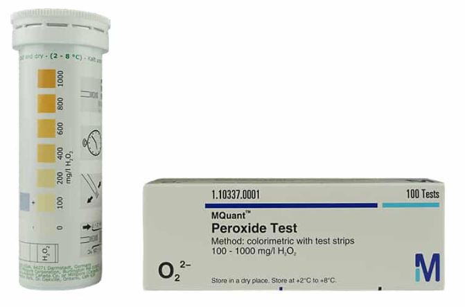 peroxide strips 50-1000mg/l H2O2 100/ds