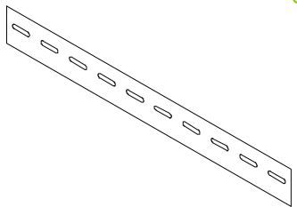 koppelplaat tbv kabelgoot 500mm