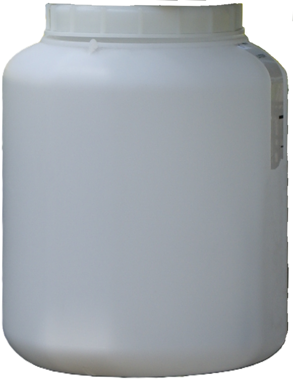 wijdhalsfles 10L + dop tbv enbar