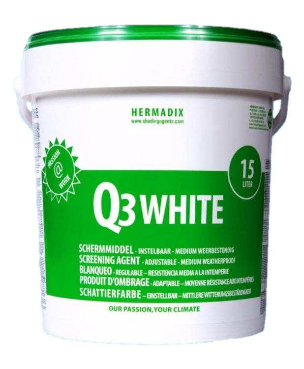 Q3 white schermmiddel 20kg/emmer