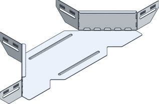 aftakstuk tbv kabelgoot 120mm