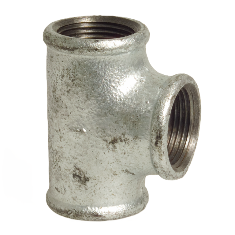 galv T-stuk 2"x1¼"x2"