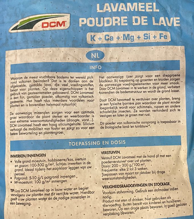 DCM lavameel Eifelgold poeder 20kg