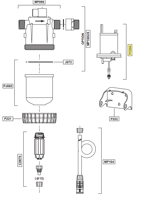 Dosatron motor D45 1½%
