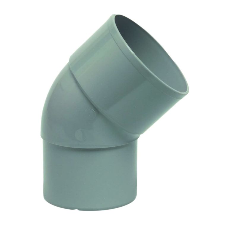 rwa bocht 45° 70mm lijm-verjongd