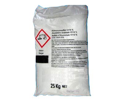 Rosal aluminiumsulfaat 17% 25kg/zak