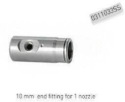 rvs fitting enkele nozle 10mm