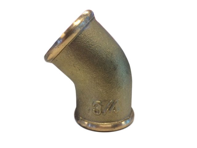 mess knie 45° ¾" bi 40bar