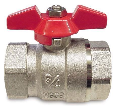 mess kogelkraan 1" bi 25bar (vlinder)