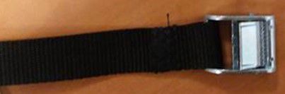 kunststof riem met metalen gesp 150cm