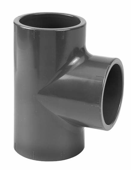 pvc T-stuk 90° 200mm 10bar