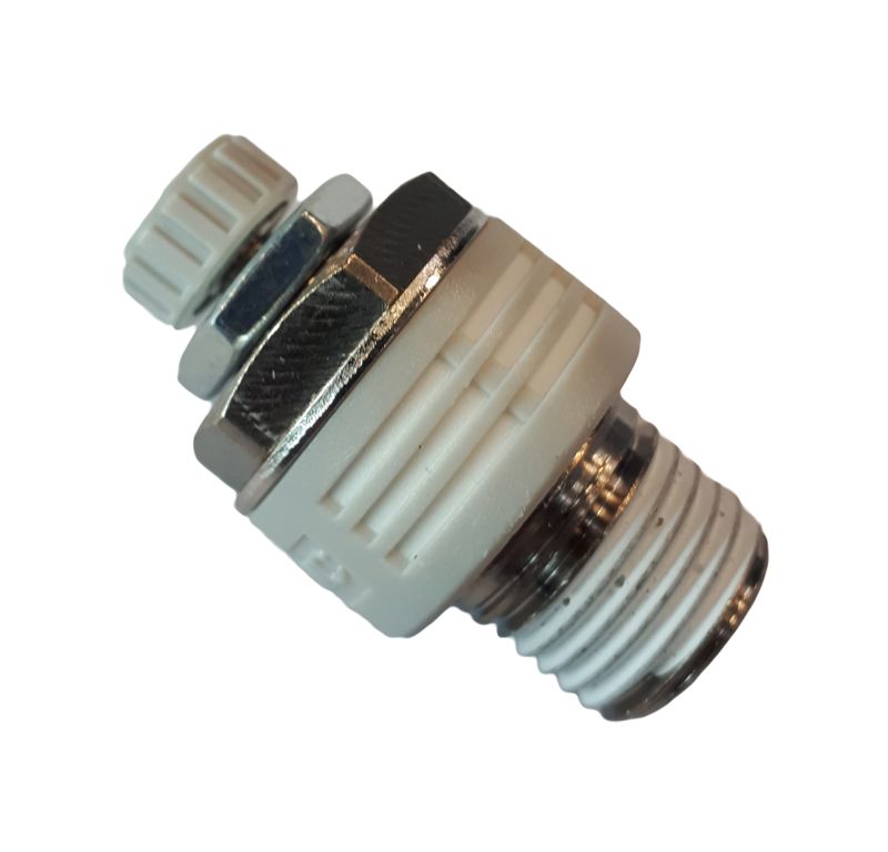 smoorregelventiel pneu ¼" kunststof