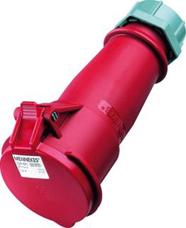 stekker 400V 16A 5p CEE contra rood