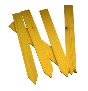 steeketiket 15x1,7cm hout 500/pak