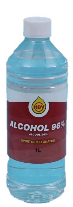 alcohol 96% 1 liter/fles
