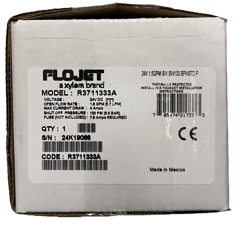 membraanpomp Flojet 24VDC 5,7L/m 6,9bar