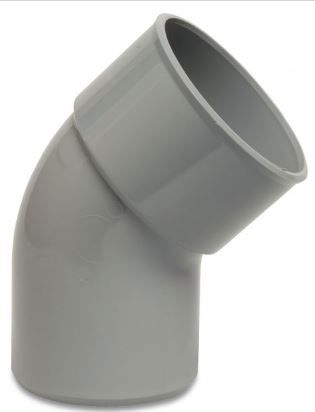 riool bocht 45° mof/spie 50mm
