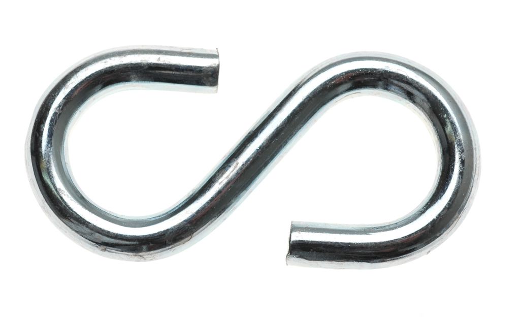 s-haak gegalv no. 70 =65mm