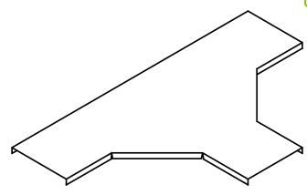 T-stukdeksel tbv kabelgoot 70mm