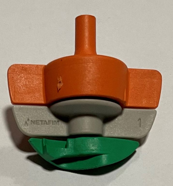 spinnet kop 90L oranje/groen