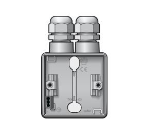 wandcontactdoos onderbak 1v 2x M20 hydro