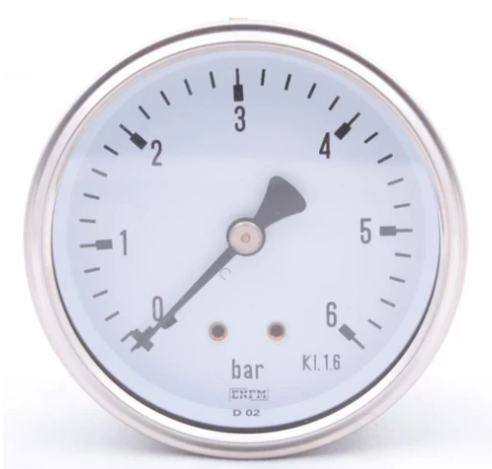 manometer 6,0 bar achteraansl.kast 63-1