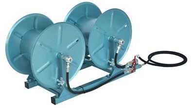 2 standaard haspels boven elkaar recht