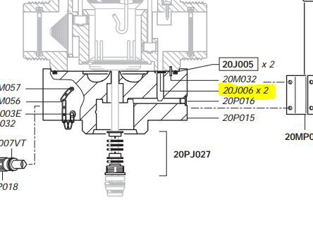 Dosatron O-ring 20J006 D20S