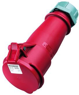 stekker 400V 32A 4p CEE contra rood