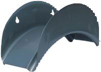 wandslanghouder halve maan verzinkt