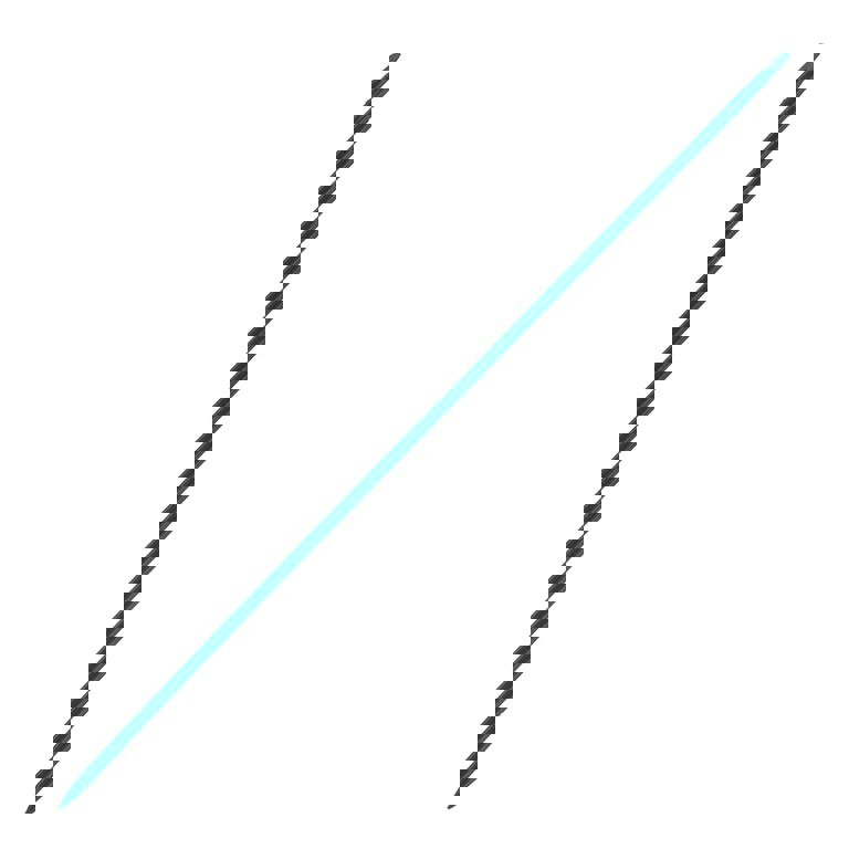 kruispiket AM 60cm blauw 2ink.