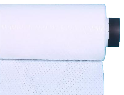 vlamfolie 145cm 50mu 250m grof wit