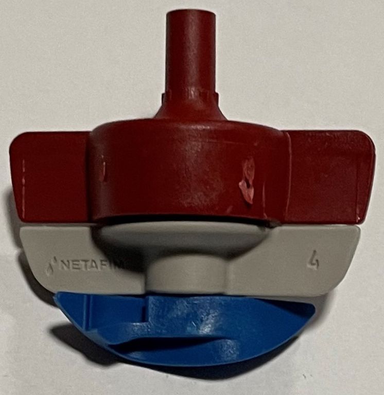 spinnet kop 120L rood/blauw