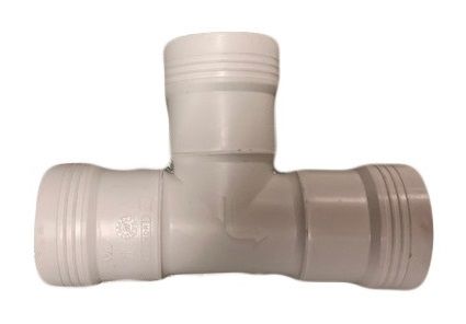 ppc T-stuk 3x mof 90° 40 wit