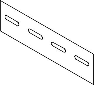 koppelplaat tbv kabelgoot 200mm