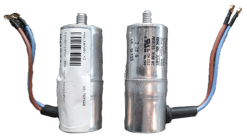 Condensator 4mu voor nivolator