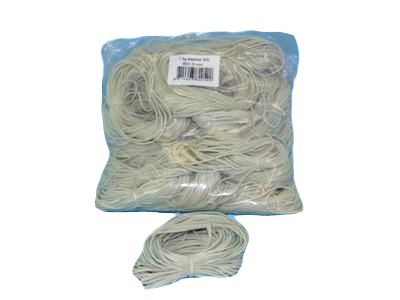 elastiek 80x1,5 nr 24 wit gebundeld kg