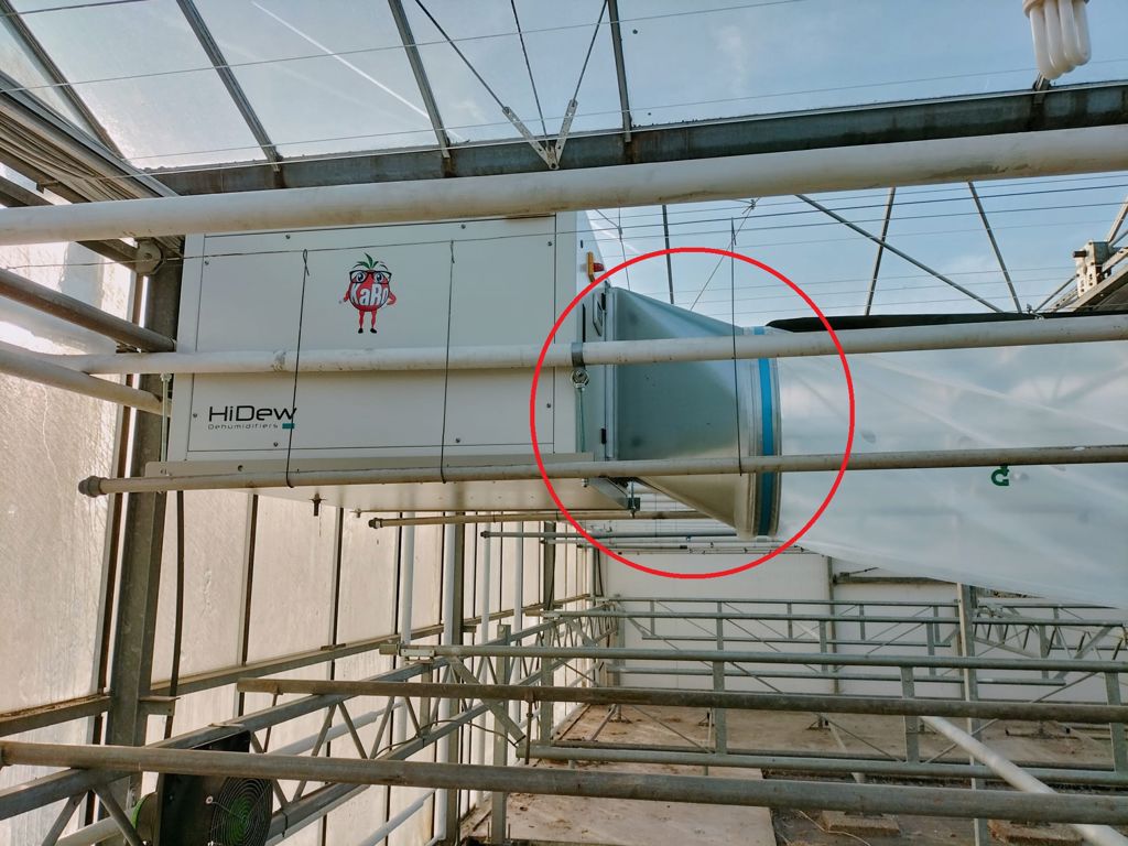 verloopstuk naar 600mm tbv ontvochtiger