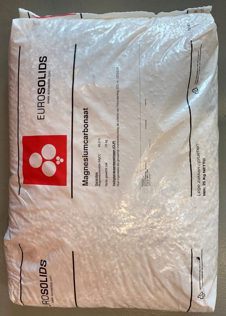magnesiumcarbonaat 25kg/zak granulaat