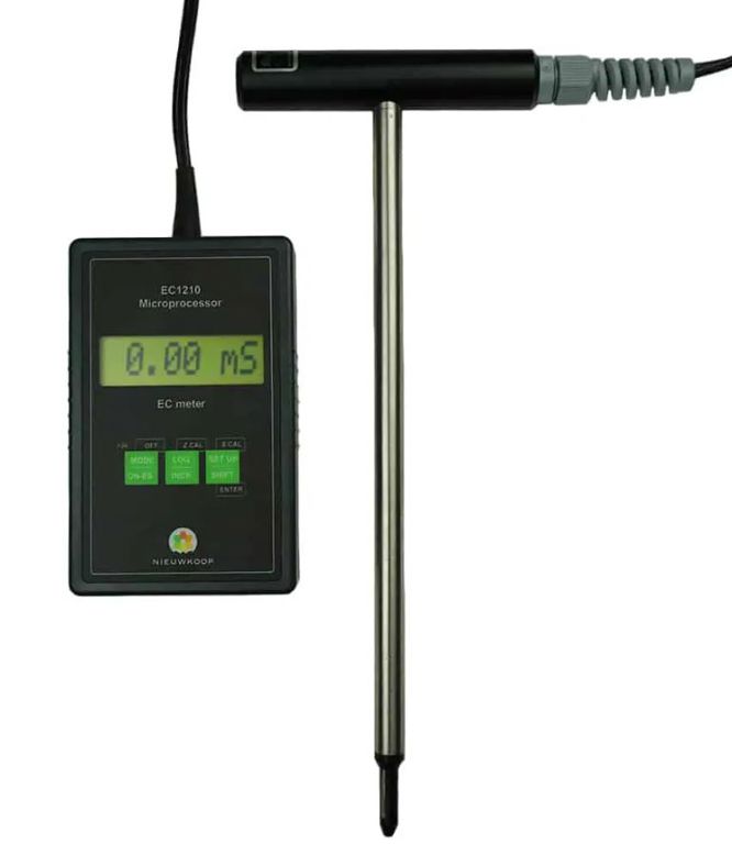 EC/pH-meter voor grond in koffer