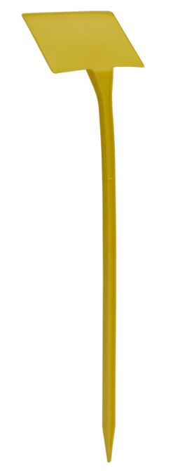 plaatetiket 38x10x6cm geel 10/bundel