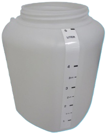 wijdhalsfles 5L zonder dop tbv Enbar