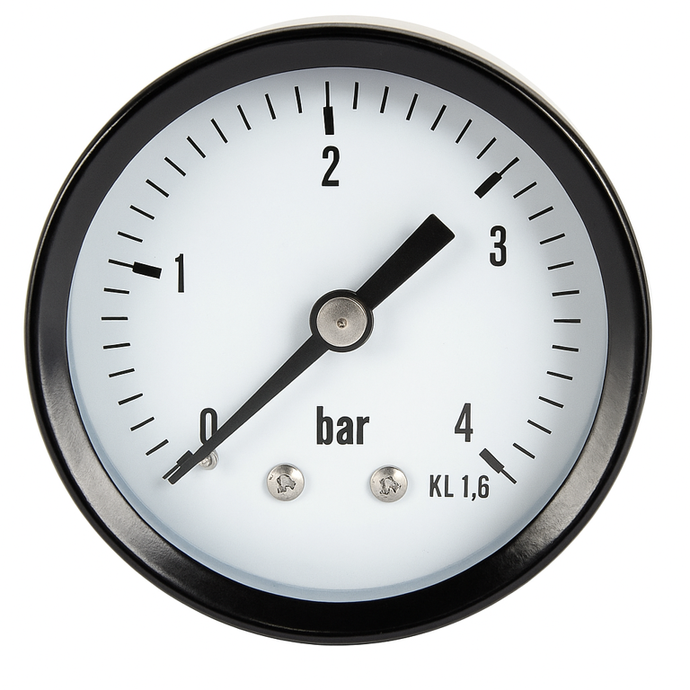manometer 4,0 bar achteraansl.kast 63-1