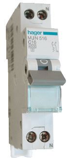 installatieautomaat 16A 230V 1p+n MJN